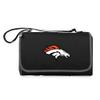 PICNIC TIME NFL Denver Broncos Blanket Tote Outdoor Picnic Blanket - Beach Blanket - Camping Blanket, (Black with Black Exterior) view 1