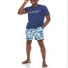 Calvin Klein Men's Standard Light Weight Quick Dry Short Sleeve 40+ UPF Protection Active Top, Navy Logo, Small view 4