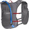 CamelBak Women's Zephyr Limited Edition Run Vest with 2L Fusion Hydration Bladder - Heather Grey/Racing Red view 2