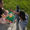 Picnic TIME NFL Washington Commanders Concert Mini Portable Table - Small Folding Table - Mini Picnic Table, (Charcoal Wood Grain) (843-00-141-374-2) view 2