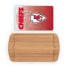 PICNIC TIME NFL Kansas City Chiefs Billboard Glass Top Serving Tray, (Parawood) view 2