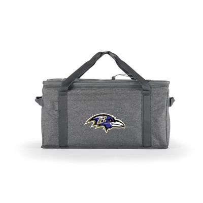 Picnic TIME NFL Baltimore Ravens 64 Can Collapsible Insulated Cooler, (Heathered Gray)