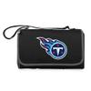PICNIC TIME NFL Tennessee Titans Blanket Tote Outdoor Picnic Blanket - Beach Blanket - Camping Blanket, (Black with Black Exterior) view 1