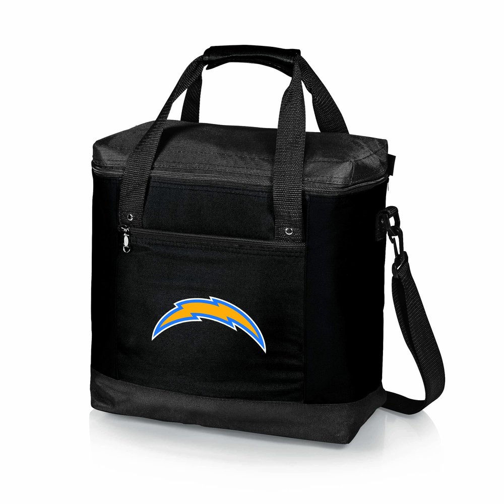 Picnic TIME NFL Los Angeles Chargers Montero Tote Cooler Bag - Soft Cooler Bag - Picnic Tote, (Black)