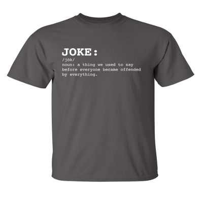 Funny t Shirts for Men Joke Noun Sarcastic Graphic Tee | Hilarious Offended Humor Quote | Premium Mens Novelty t Shirts | Classic Graphic t Shirts for Men M Charcoal