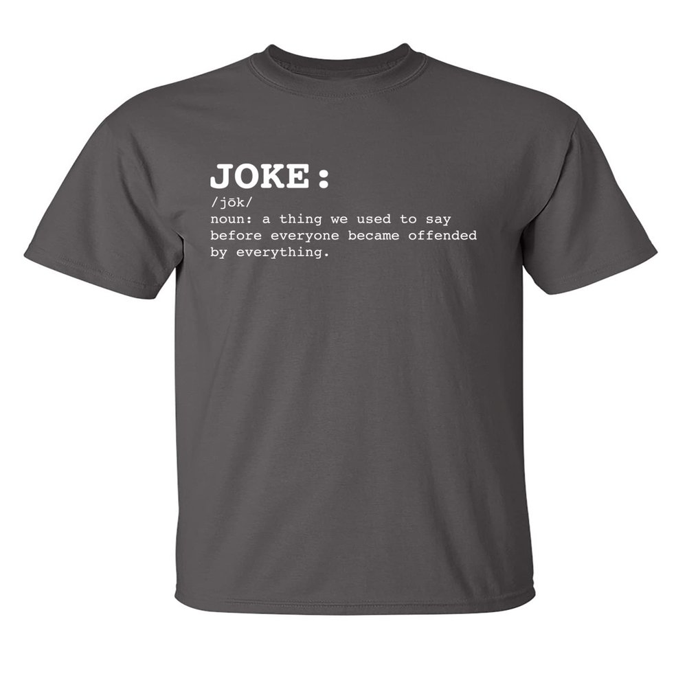 Funny t Shirts for Men Joke Noun Sarcastic Graphic Tee | Hilarious Offended Humor Quote | Premium Mens Novelty t Shirts | Classic Graphic t Shirts for Men M Charcoal