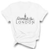 TeesAndTankYou Skyline London England Shirt Unisex 3X-Large White view 1