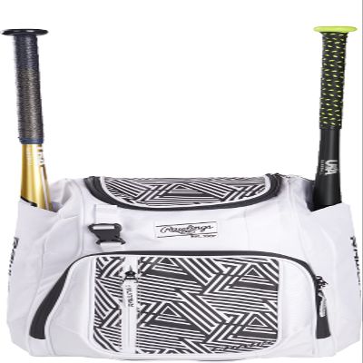 Rawlings | CHAOS Backpack Bag Series | Youth Baseball & Fastpitch Softball | White
