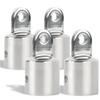 Five Oceans Bimini Top Hardware - Marine Bimini Top 7/8-inch External End Eye, Heavy-Duty AISI316 Stainless Steel Bimini Top Mounting Hardware - 4-Pack - FO368-M4 view 1