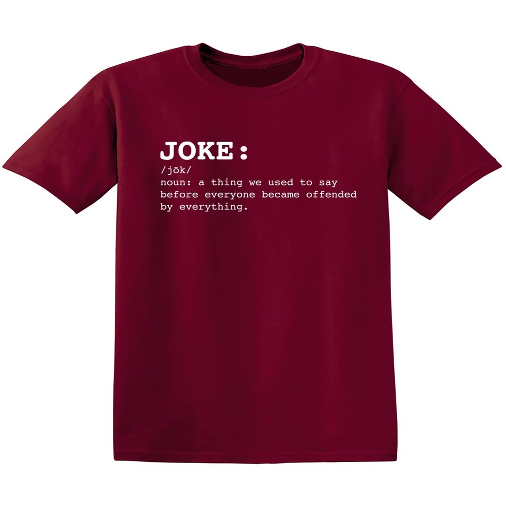 Funny t Shirts for Men Joke Noun Sarcastic Graphic Tee | Hilarious Offended Humor Quote | Premium Mens Novelty t Shirts | Classic Graphic t Shirts for Men M Garnet