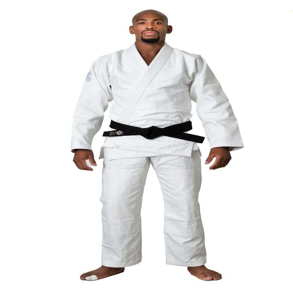 Ronin 1980 Double Weave Judo Gi & BJJ Gi Men Uniform for Training, Competition (6/A4, White)