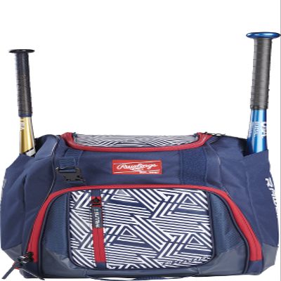 Rawlings | CHAOS Backpack Bag Series | Youth Baseball & Fastpitch Softball | Red/White/Blue