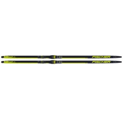 FISCHER Twin Skin Pro Adult Durable Stable Balanced Sport Lightweight Nordic Skis Without Bindings, Medium, 182 cm
