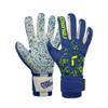 Reusch Pure Contact Fusion Goalkeeper Gloves, Blue/Yellow, Size 11 view 1