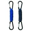 2 Pack Paracord Keychain Carabiner Clips, Heavy Duty Lanyard Hanger with Double Hooks for Stroller Holder, Bottle, Keys, Backpack, Tools (Blue) view 1