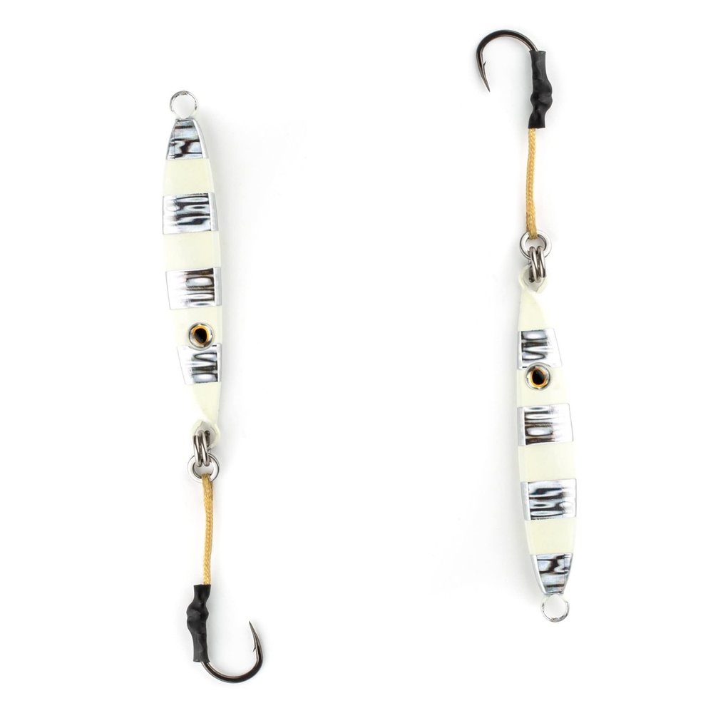 Palomar Fishing Flat Side 150g Ocean Jig Fast Vertical Deep Drop Lure | MUSTAD Hook-Owner Ring | Kevlar Assist Cord | 6-Pack | Next-Gen Graphene Paint | US Owned