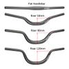 Boenoea Bike Riser Handlebar 25.4/31.8mm Length 620mm Aluminum Alloy Riser Bar(50mm 90mm 120mm), Black view 4