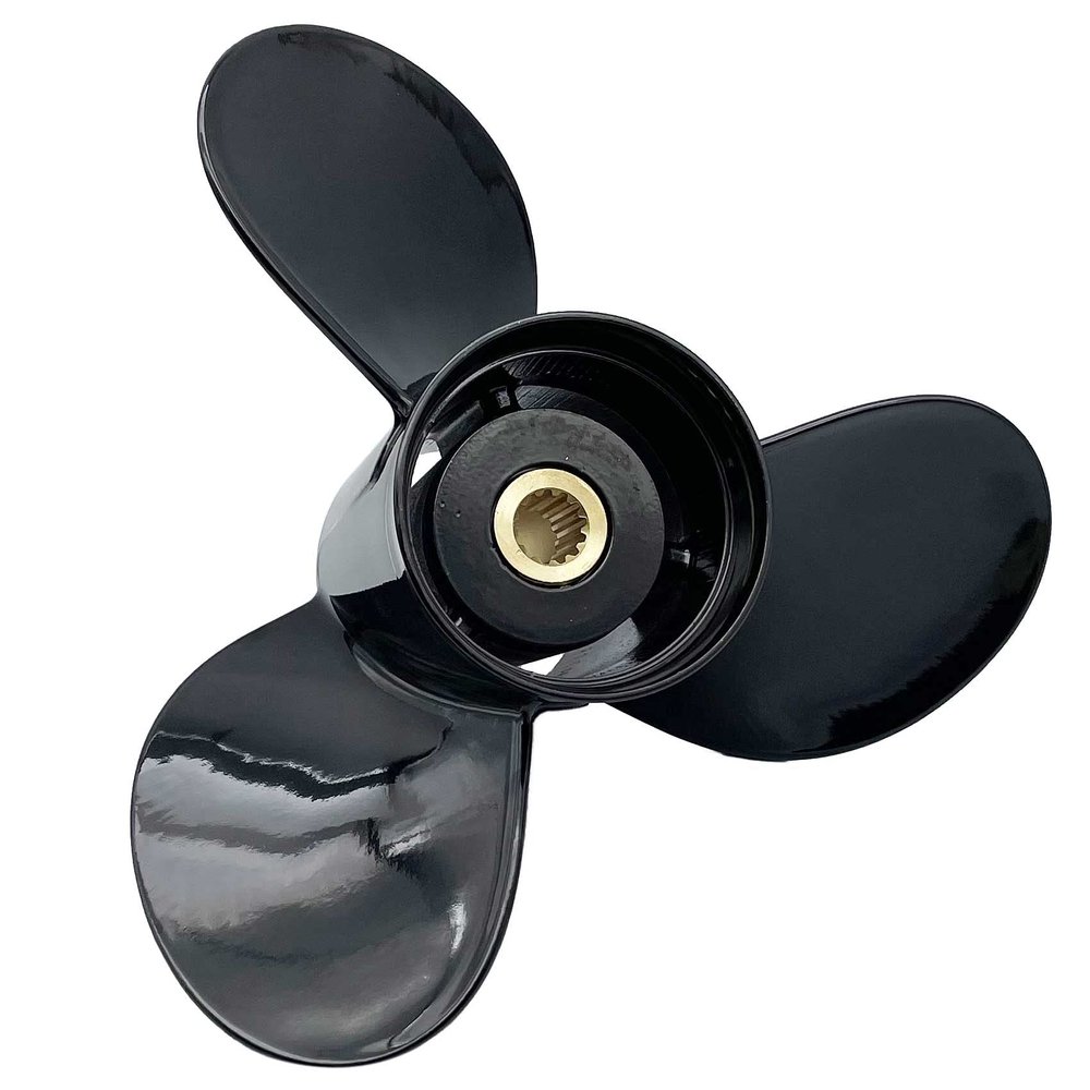 RASON-REX OEM Grade Aluminum Outboard 3 Blades Propeller 13x19P Compatible for BRP,Johnson,EVINRUDE,OMC Stern Drive Engines E-TEC 40-140HP 2 Strokes 13 Spline Tooth,RH