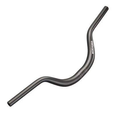 Boenoea Bike Riser Handlebar 25.4/31.8mm Length 620mm Aluminum Alloy Riser Bar(50mm 90mm 120mm), Black
