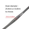 Boenoea Bike Riser Handlebar 25.4/31.8mm Length 620mm Aluminum Alloy Riser Bar(50mm 90mm 120mm), Black view 3