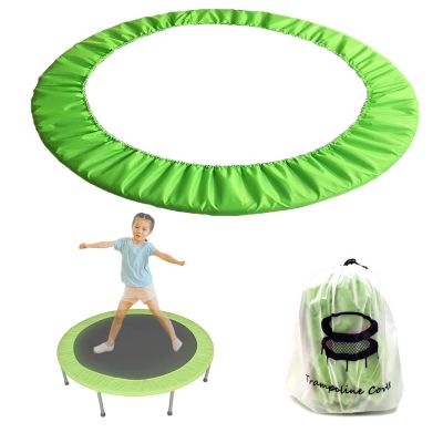 Mini Trampoline Spring Cover 36 Inch Small Trampoline Safety Pad for 6 Holes Round Trampoline Tear-Resistant Oxford Cloth Anti-Vibration Easy to Install Replacement, Multiple Color Options (Green)