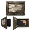 We The People Patriotic Gun Concealment Furniture - Handcrafted Hidden Gun Storage Wall Decor - Hidden Gun Shelf with Magnetic Lock for Quick Access - by Bellewood Designs (Black and White) view 1