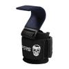 Gymreapers Weight Lifting Hooks (Pair), Heavy Duty Power Wrist Straps Hand Grip Support For Deadlifts, Pull Ups, Shrugs - Gym Gloves For Men and Women (Navy) view 2