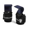 Gymreapers Weight Lifting Hooks (Pair), Heavy Duty Power Wrist Straps Hand Grip Support For Deadlifts, Pull Ups, Shrugs - Gym Gloves For Men and Women (Navy) view 3