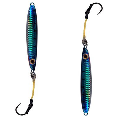Palomar Fishing Flat Side 150g Ocean Jig Fast Vertical Deep Drop Lure | MUSTAD Hook-Owner Ring | Kevlar Assist Cord | 6-Pack | Next-Gen Graphene Paint | US Owned