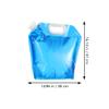 BESPORTBLE Emergency Water Bag Tub 10l Large Capacity Compact for Camping Hiking Picnic Water Storage view 2