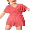 Fommykin Girls Swimwear Cover Ups Kids Beach Bathing Suit Coverups Cute Sweet Bikini Swimsuit Tunic Dress view 1