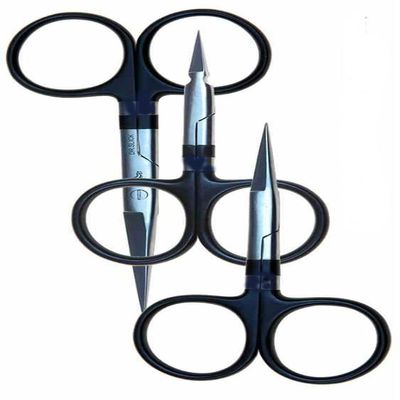 THREE NEW MUST HAVE FLY TYING SCISSORS WITH TUNGSTEN CARBIDE TIPS - EXCELLENT QUALITY