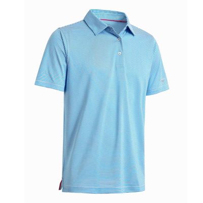 Mens Golf Shirts Moisture Wicking Dry Fit Short Sleeve Performance Sport Stripe Golf Polo Shirts for Men