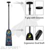 Z&J SPORT Adjustable Dragon Boat Paddle, IDBF Approved Carbon Fiber Paddle, Dragon Graphic Paddle with Adjuster for Dragon Boat Race with Adjustable T Handle (SCB11) view 4