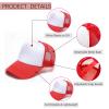Ultrafun 6 Pack Kids Trucker Hat Sublimation Blank Plain Hats Mesh Adjustable Outdoor Sports Baseball Caps for Boys Girls (6Pack-Black) view 3