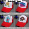 Ultrafun 6 Pack Kids Trucker Hat Sublimation Blank Plain Hats Mesh Adjustable Outdoor Sports Baseball Caps for Boys Girls (6Pack-Black) view 4