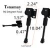 Tsnamay 2Pcs Bike Kickstand for 20 inch Wheel Kids Black Bicycle KickstandBike Kickstand Child Bicycle Kickstand Single-Side Stand view 2