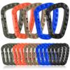 15 Pack Tactical Carabiners Keychain D Rings Spring Snap Gear Clip Utility Hooks Backpack Hanging Buckle Travelling for Camping view 1
