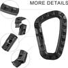 15 Pack Tactical Carabiners Keychain D Rings Spring Snap Gear Clip Utility Hooks Backpack Hanging Buckle Travelling for Camping view 2