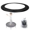 Small Trampoline Spring Cover 38 Inch Replacement Safety Pad for Mini Trampoline 3 Layer Protect Tear-Resistant Oxford Cloth Easy to Install Replacement for Home, Gym - Multiple Colour (Black) view 1