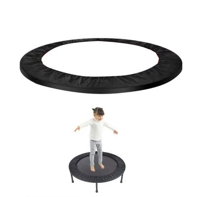 Trampoline Spring Cover 40 Inch Replacement Safety Pad for Mini Trampoline 3 Layer Protect Tear-Resistant Oxford Cloth Anti-Vibration Easy to Install Replacement for Home, Gym (Black)