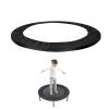 Trampoline Spring Cover 40 Inch Replacement Safety Pad for Mini Trampoline 3 Layer Protect Tear-Resistant Oxford Cloth Anti-Vibration Easy to Install Replacement for Home, Gym (Black) view 1