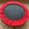 Trampoline Spring Cover 40 Inch Replacement Safety Pad for Mini Trampoline 3 Layer Protect Tear-Resistant Oxford Cloth Anti-Vibration Easy to Install Replacement for Home, Gym (Black) view 2