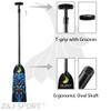 Z&J SPORT Adjustable Dragon Boat Paddle, IDBF Approved Carbon Fiber Paddle, Dragon Graphic Paddle with Adjuster for Dragon Boat Race with Adjustable T Handle (SCB7) view 4