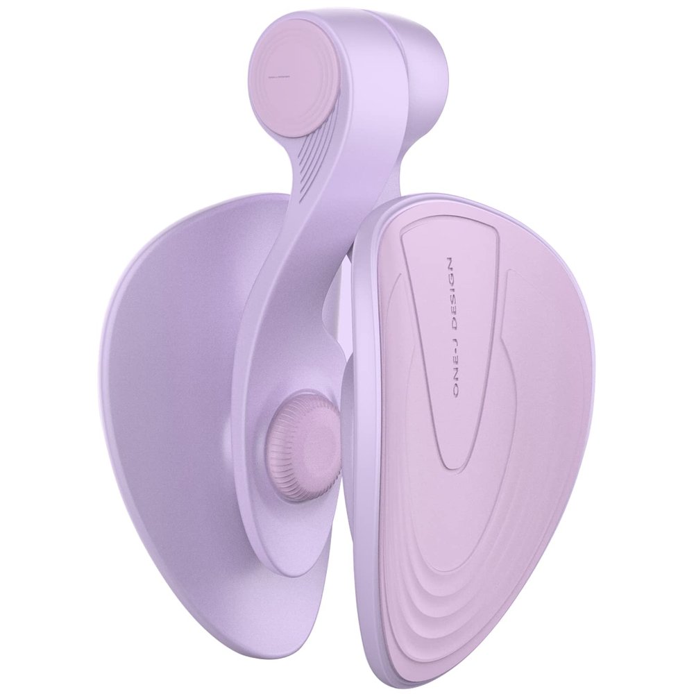 CHENGNAN Thigh Master Hip Trainer Inner Thigh Exercise Equipment, Pelvic Floor Trainer for Postpartum Rehabilitation Correction Beautiful Buttocks-Purple