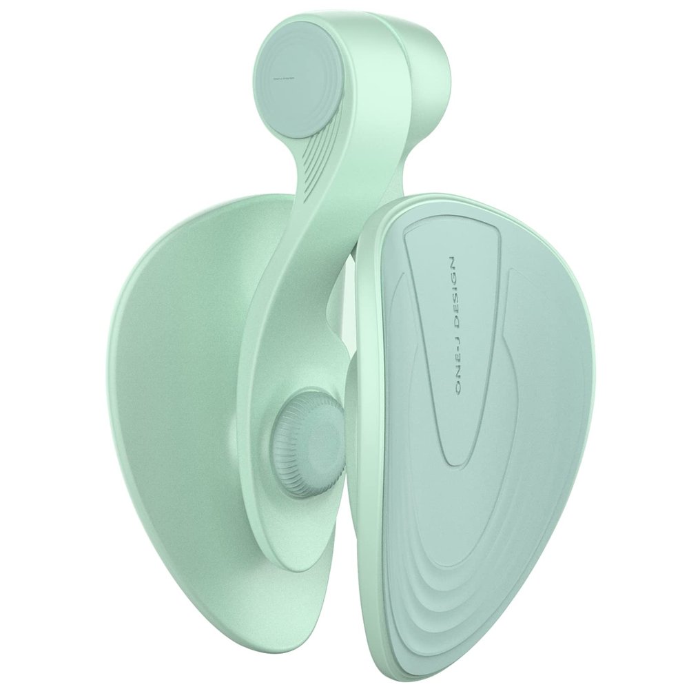 CHENGNAN Thigh Master Hip Trainer Inner Thigh Exercise Equipment, Pelvic Floor Trainer for Postpartum Rehabilitation Correction Beautiful Buttocks-Green
