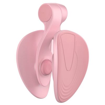 CHENGNAN Thigh Master Hip Trainer Inner Thigh Exercise Equipment, Pelvic Floor Trainer for Postpartum Rehabilitation Correction Beautiful Buttocks-Pink