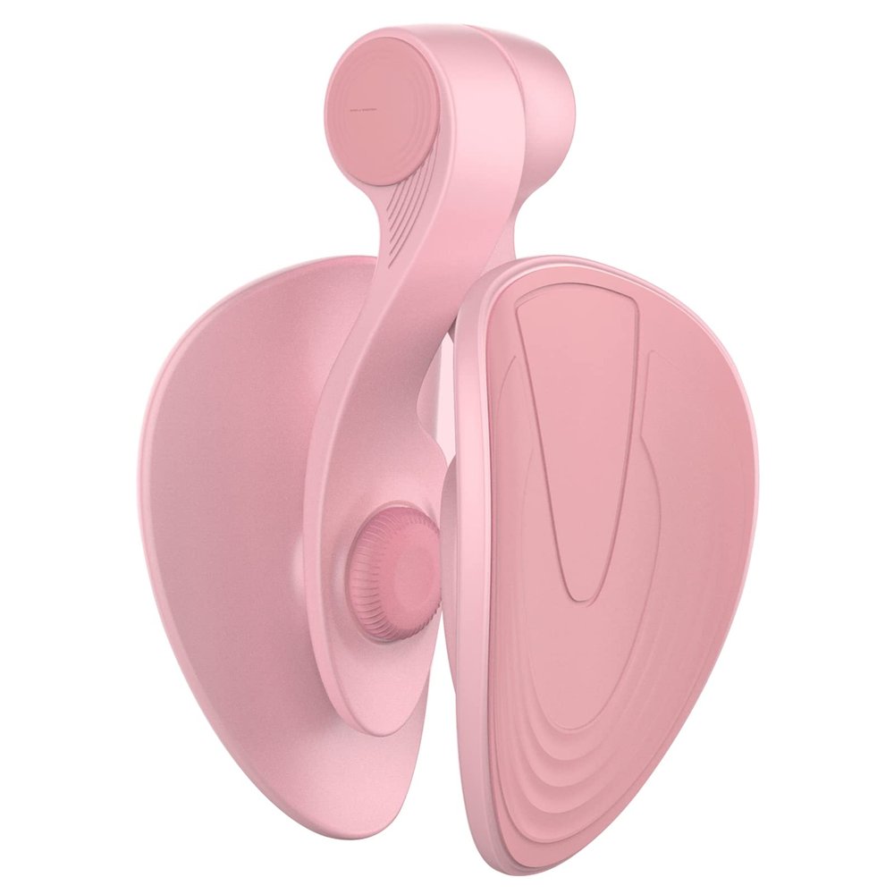 CHENGNAN Thigh Master Hip Trainer Inner Thigh Exercise Equipment, Pelvic Floor Trainer for Postpartum Rehabilitation Correction Beautiful Buttocks-Pink