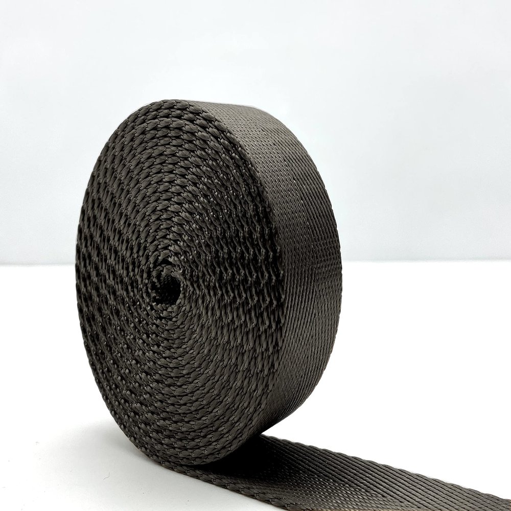Nylon Webbing Ribbon 1 inch (25mm) Heavy Weight Brown Strap Replacement 5 Yards ZE41