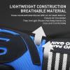 FINGER TEN Weightlifting Workout Gloves Full Finger with Wrist Strap Support, Padded Grip for Weight Lifting Gym Fitness Exercise Training Men Male (Full-Blue, Large) view 4